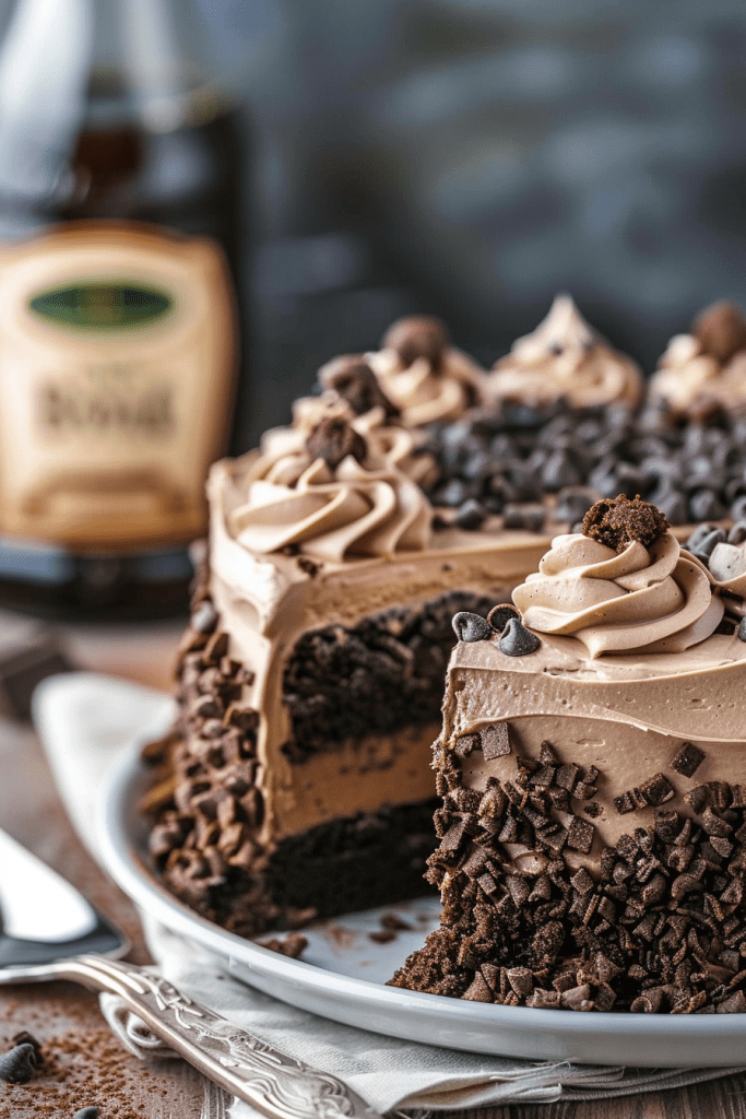 Baileys Chocolate Poke Cake