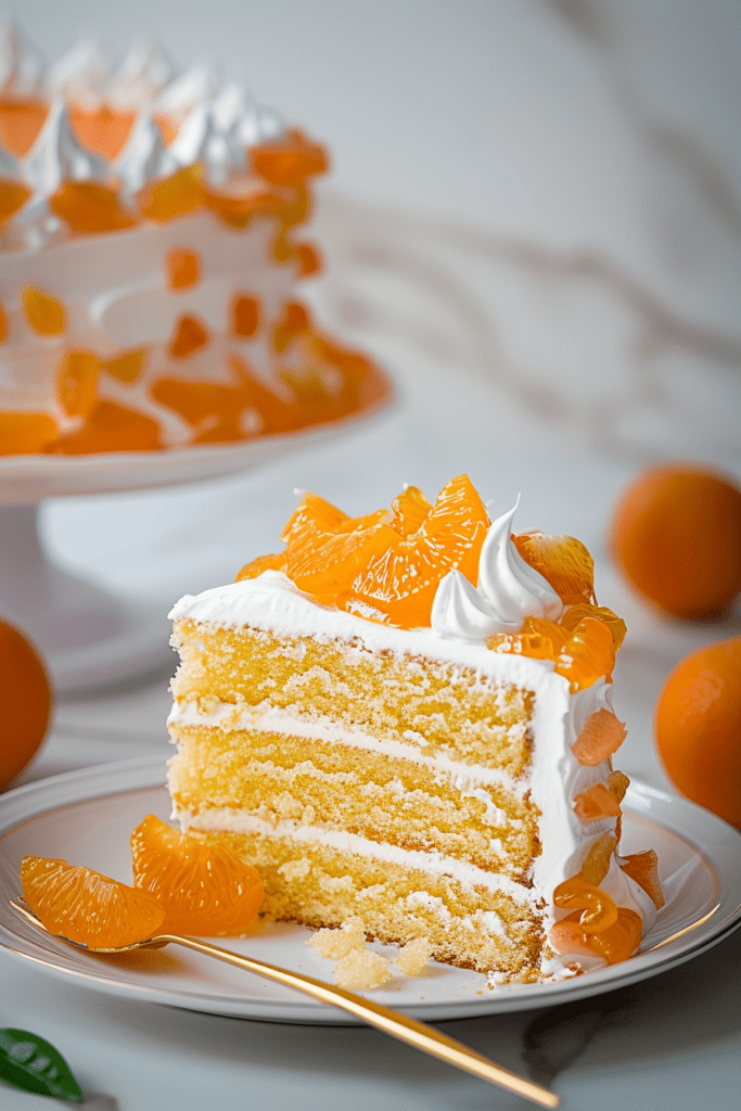 Baking 3-Layer Orange Chiffon Cake