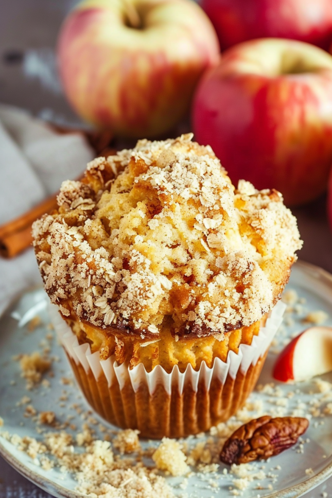 Baking Apple Cinnamon Muffin