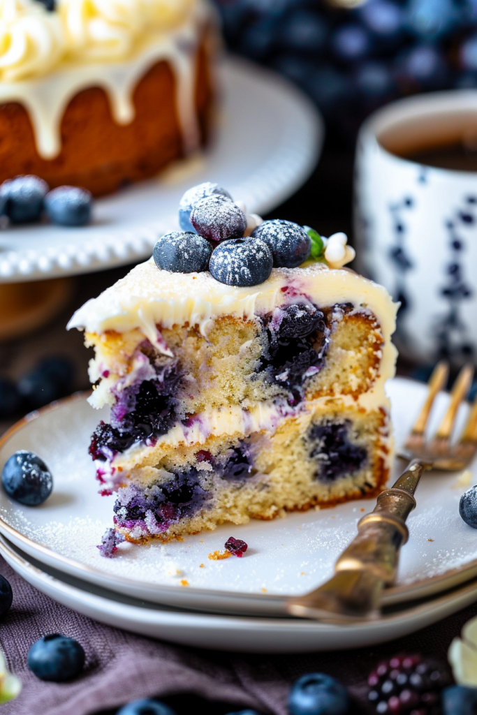 Baking Blueberry Sour Cream Coffee Cake