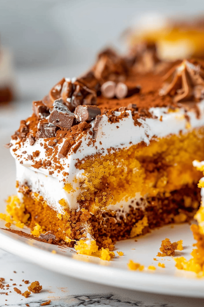 Baking Butterfinger Poke Cake