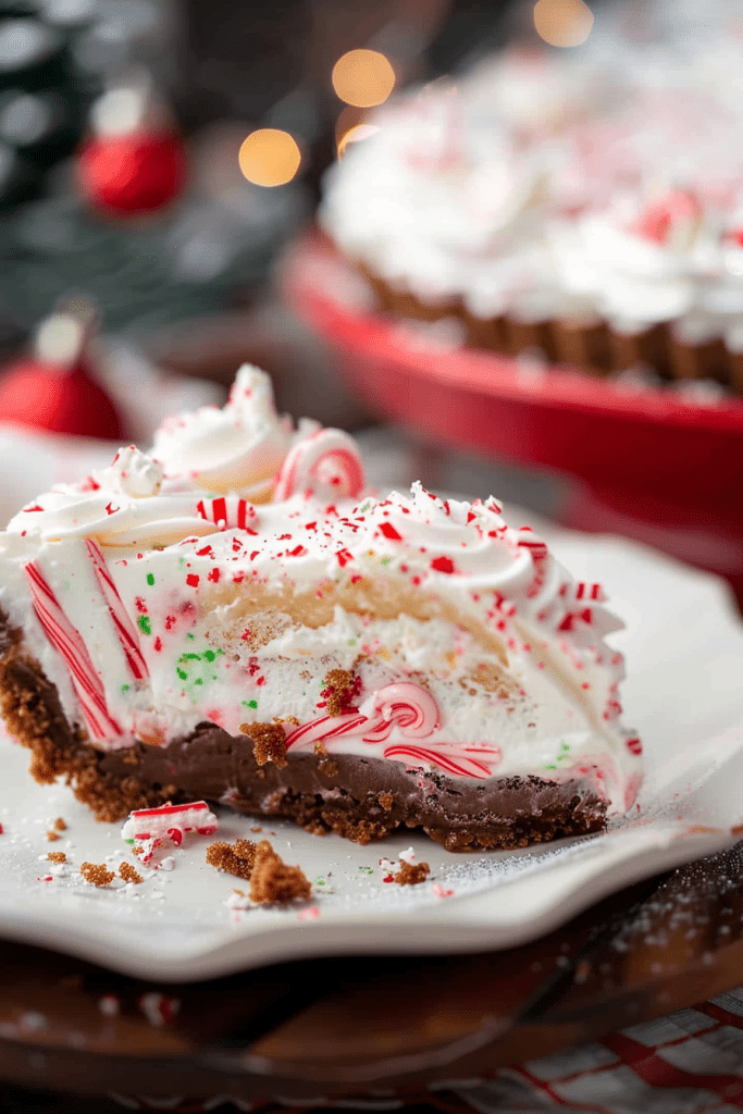 Baking Candy Cane Pie