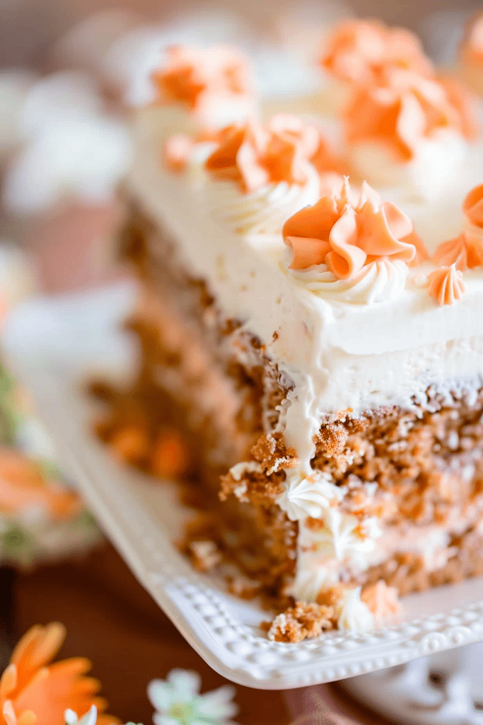 Baking Carrot Poke Cake