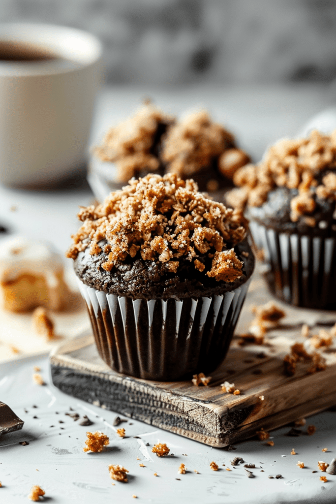 Baking Chocolate Coffee Toffee Crunch Muffins