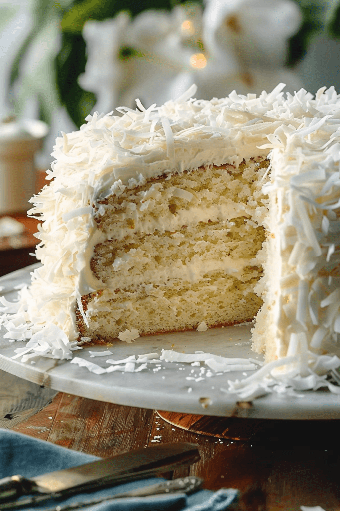 Baking Coconut Cake