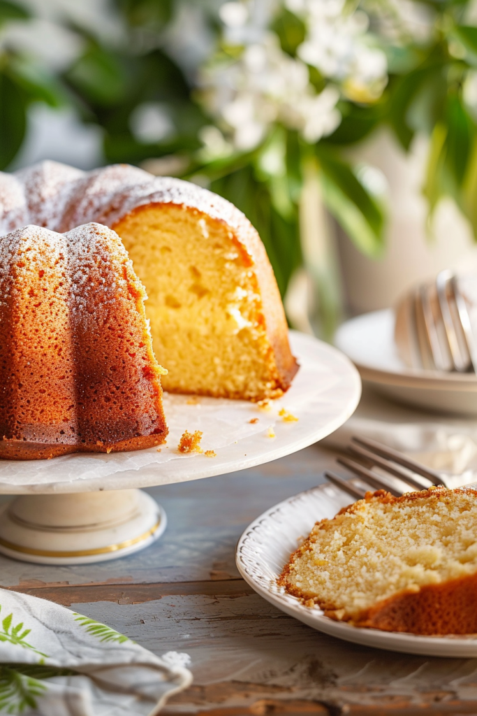 Baking Coconut Cream Cheese Pound Cake