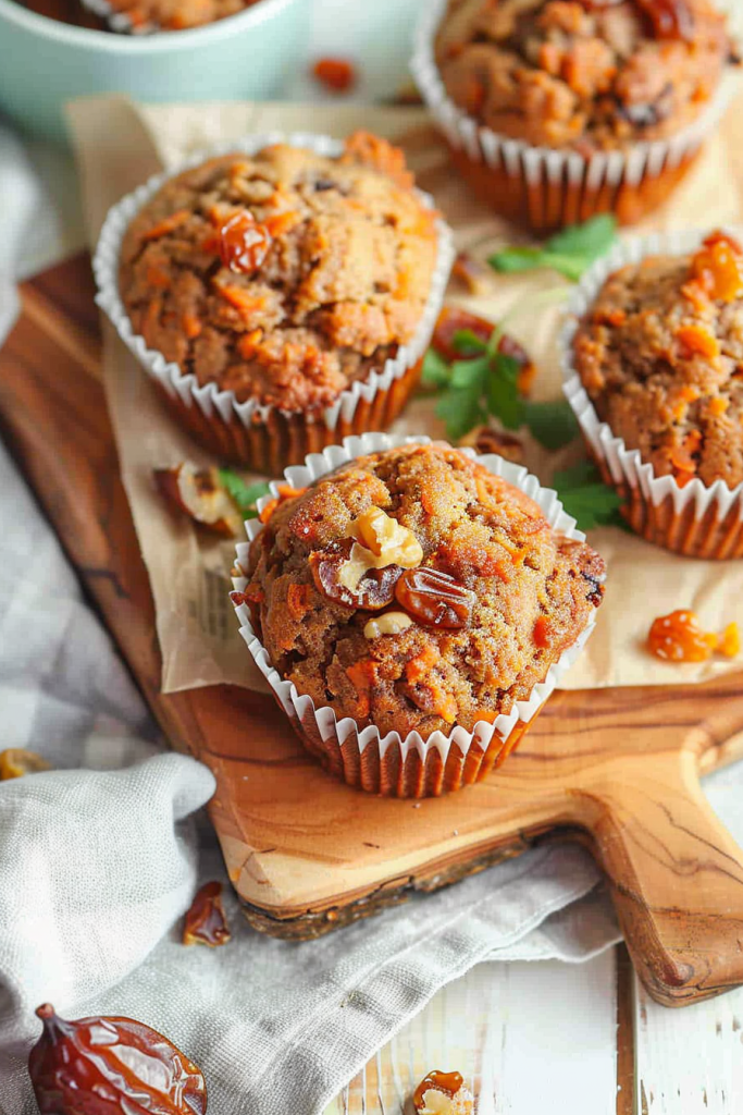 Baking Date Carrot Muffins