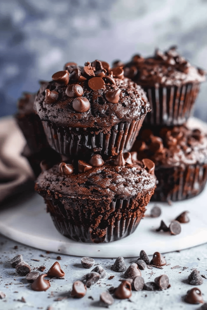 Baking Flourless Chocolate Muffins