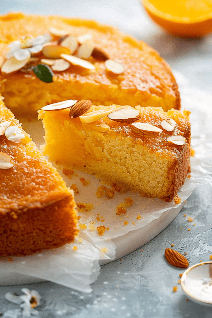 Baking Flourless Orange Almond Cakes