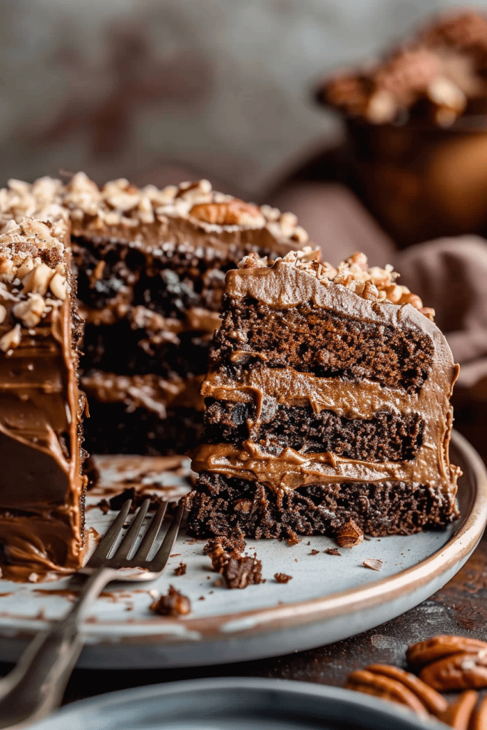 Baking German Chocolate Cake