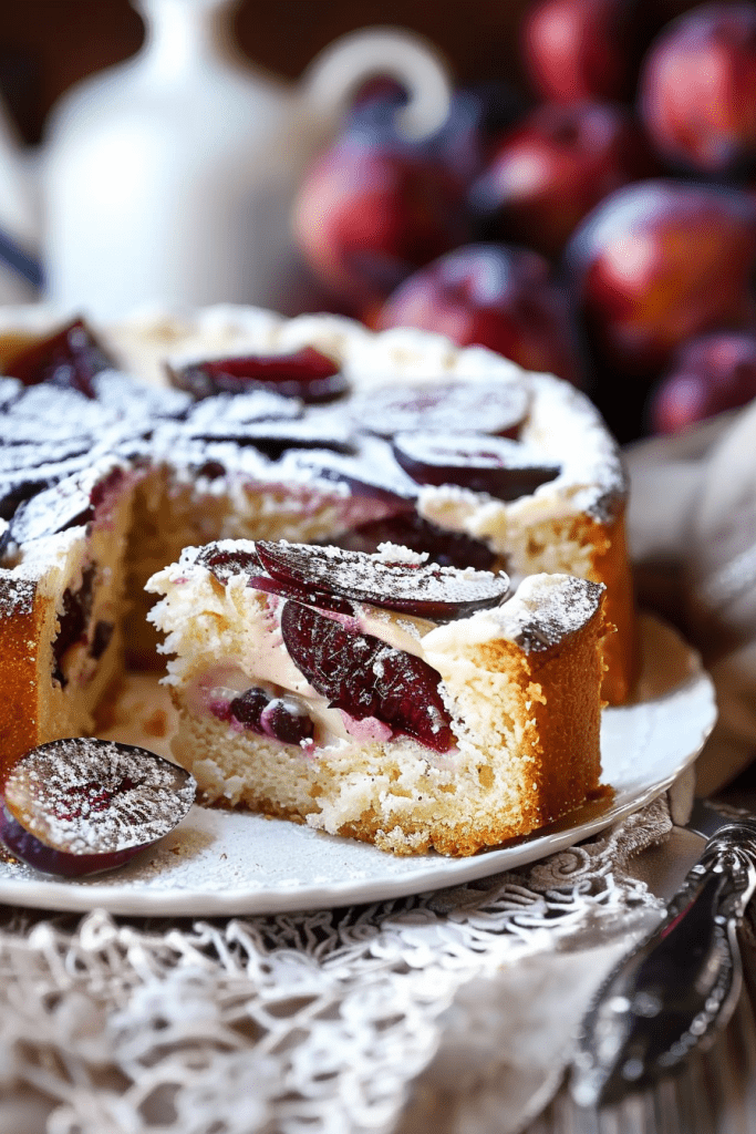 Baking German Plum Cake