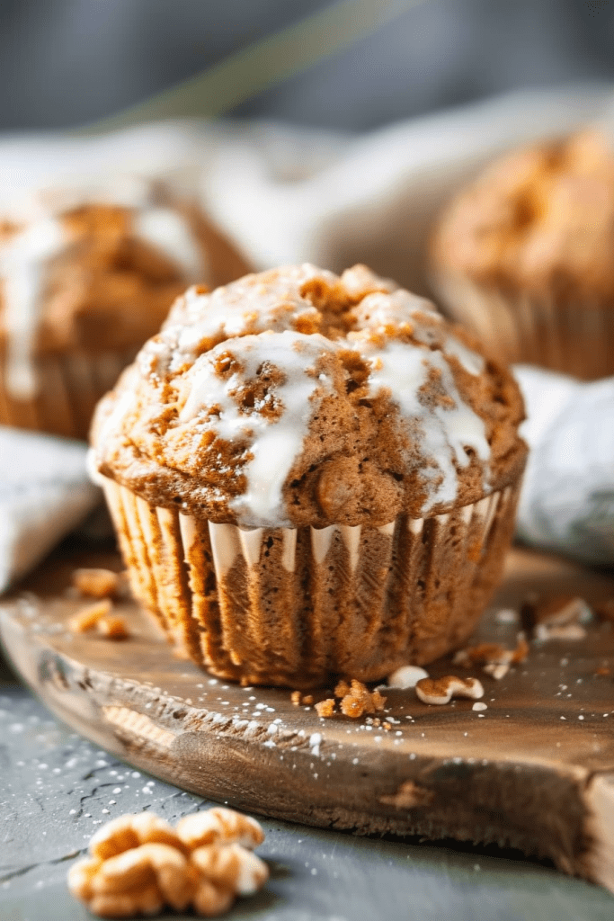 Baking Healthy Carrot Cake Muffins