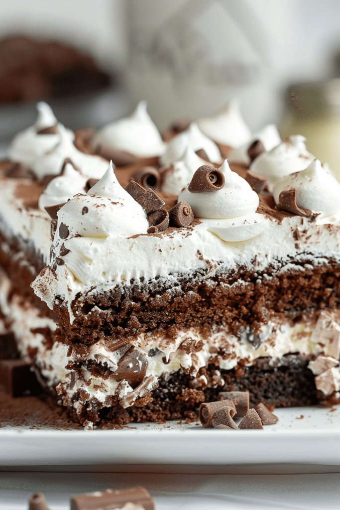 Baking Hot Chocolate Poke Cake