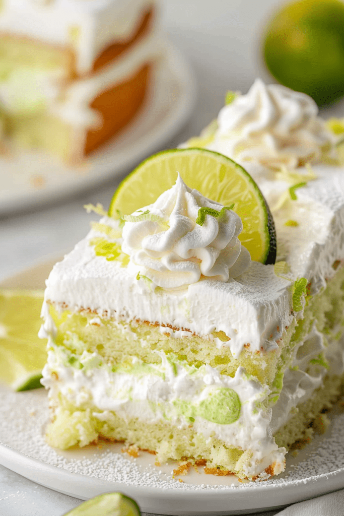 Baking Key Lime Poke Cake