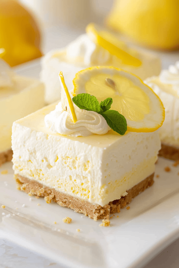 Baking Lemon Cheesecake Squares