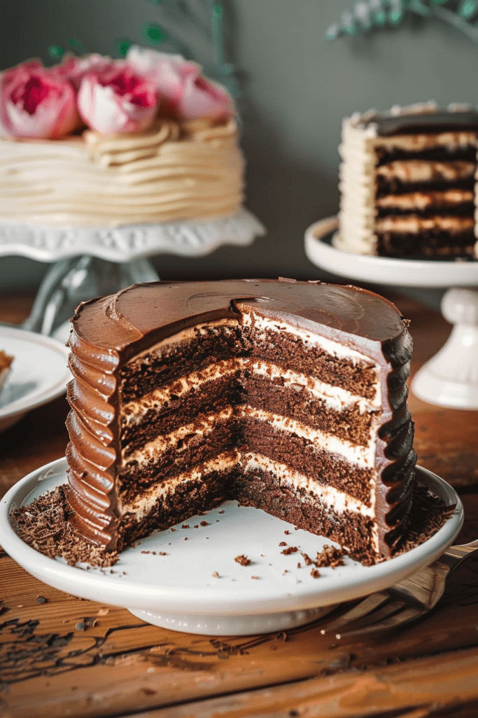 Baking Little Layer Chocolate Cake