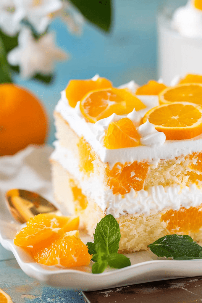 Baking Orange Creamsicle Poke Cake