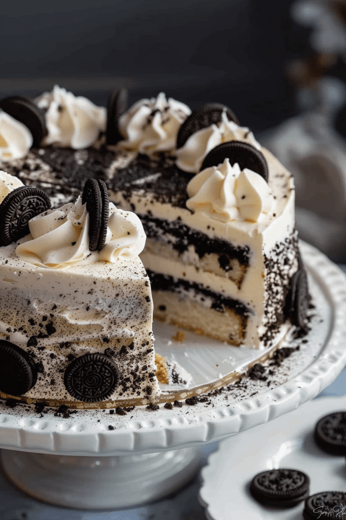 Baking Oreo Ice Cream Cake