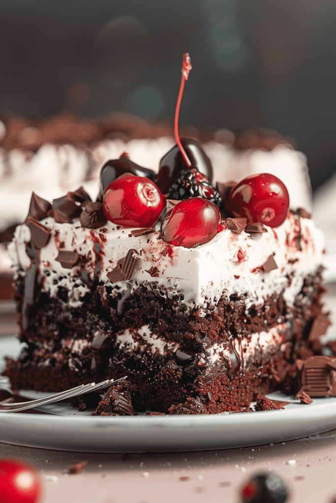 Baking Perfect Black Forest Poke Cake