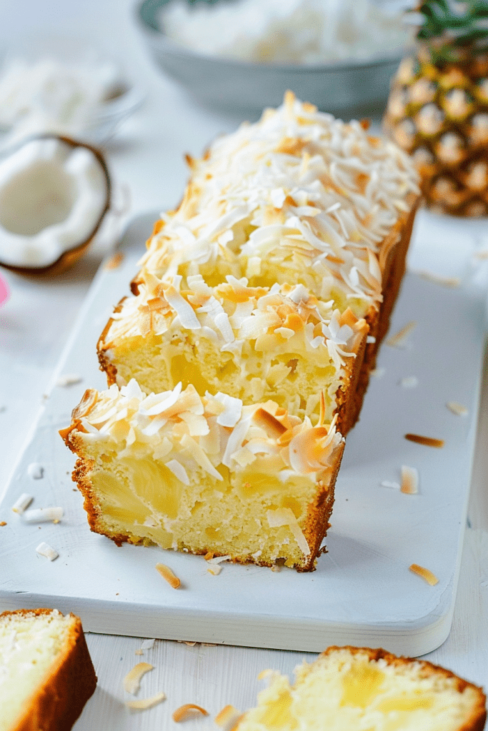 Baking Pineapple Coconut Loaf Cake