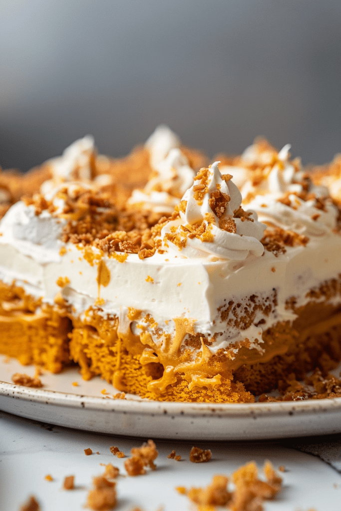 Baking Pumpkin Poke Cake