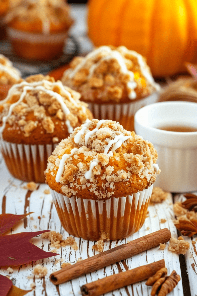 Baking Pumpkin Streusel Muffins