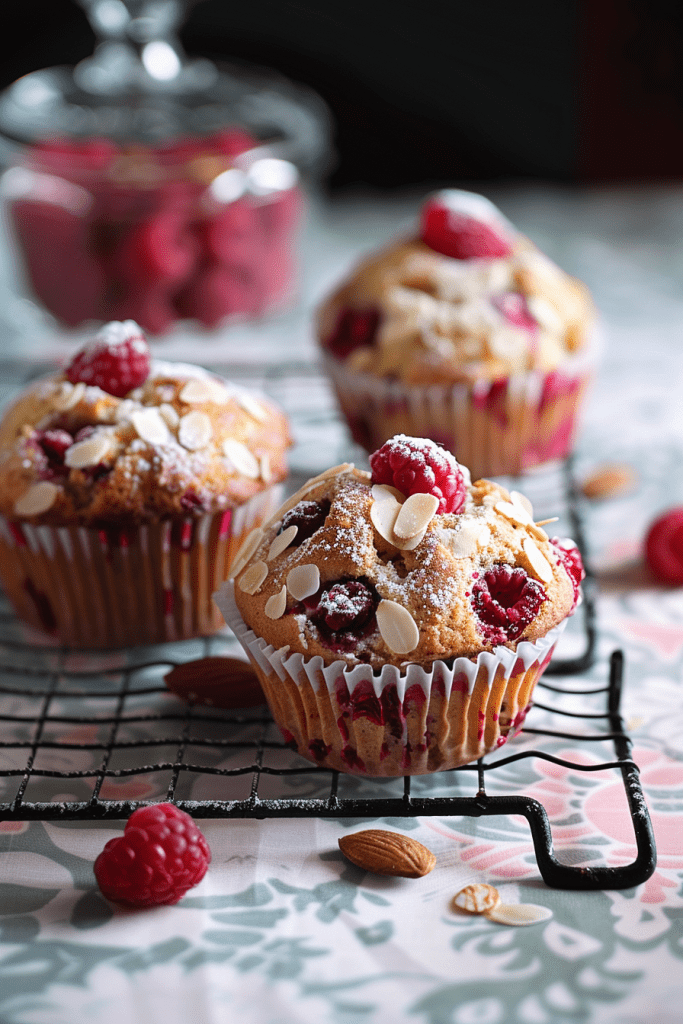 Baking Raspberry Almond Muffins