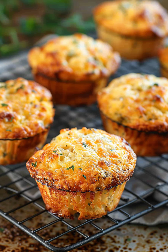 Baking Savory Cheese Muffins