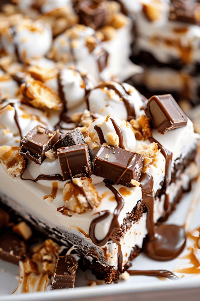 Baking Snickers Poke Cake