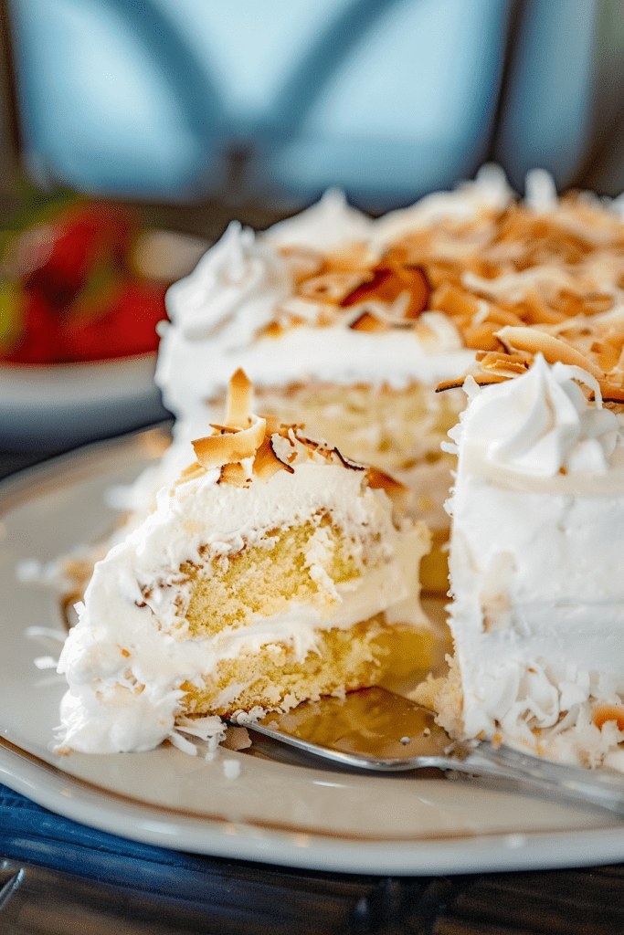 Baking Sour Cream Coconut Cake