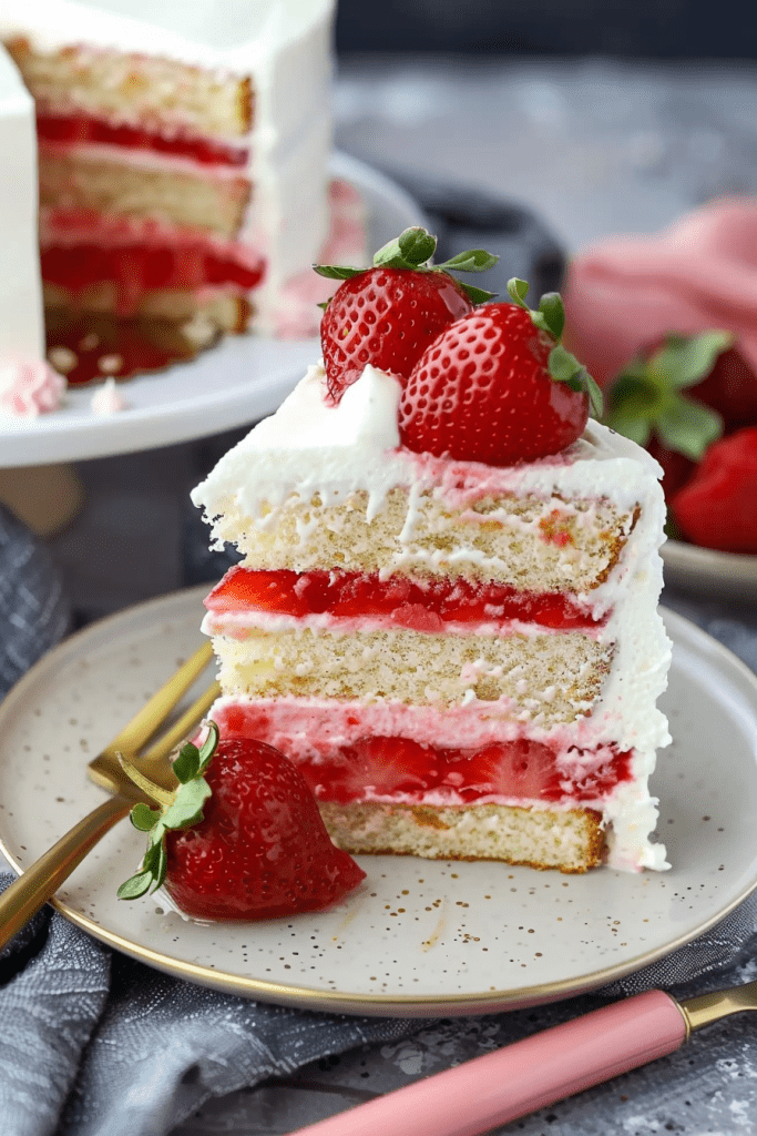 Baking Strawberry Mascarpone Cake