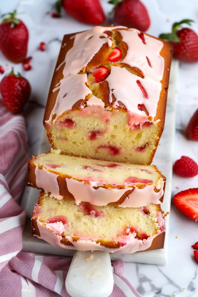 Baking Strawberry Pound Cake