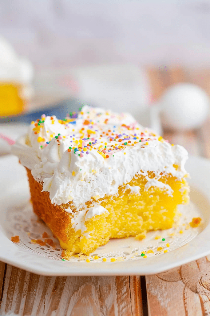 Baking Twinkie Poke Cake