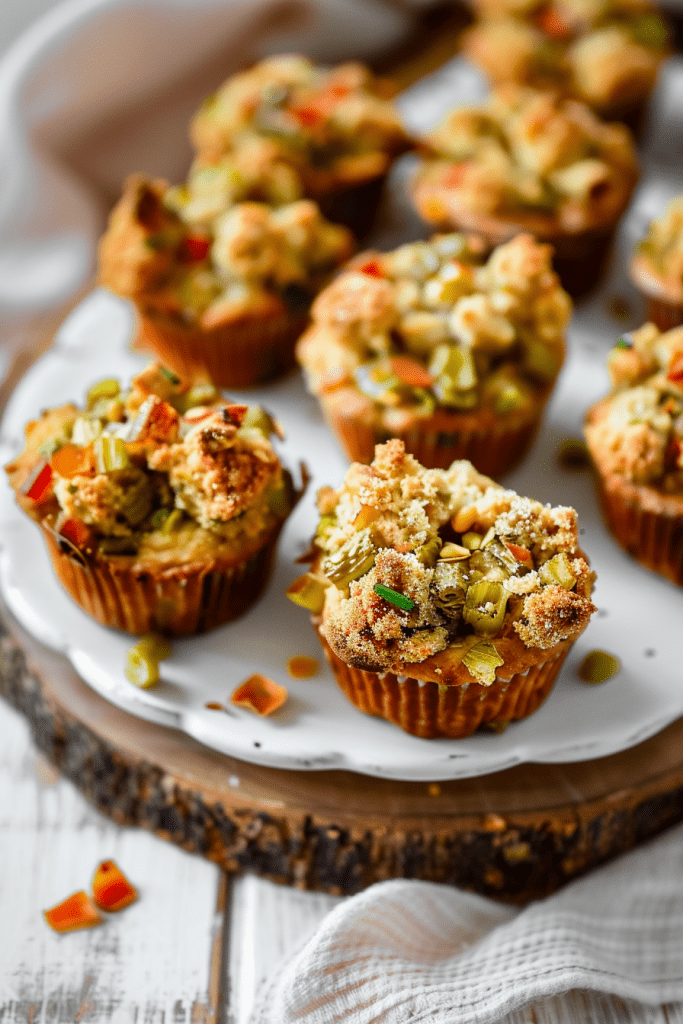 Baking Vegan Stuffing Muffins