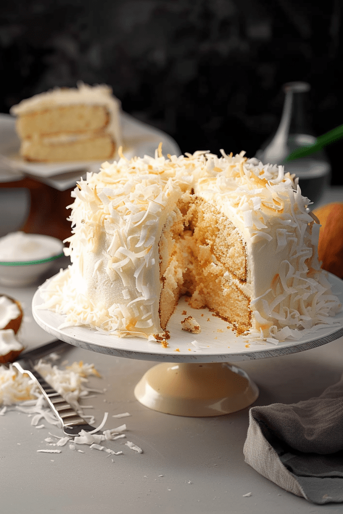 Baking the Coconut Chiffon Cake