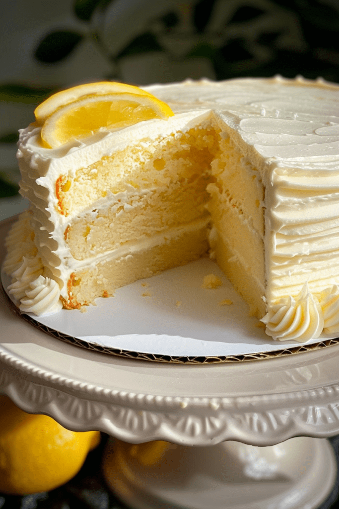 Baking the Lemon Cheesecake and Cake Layers