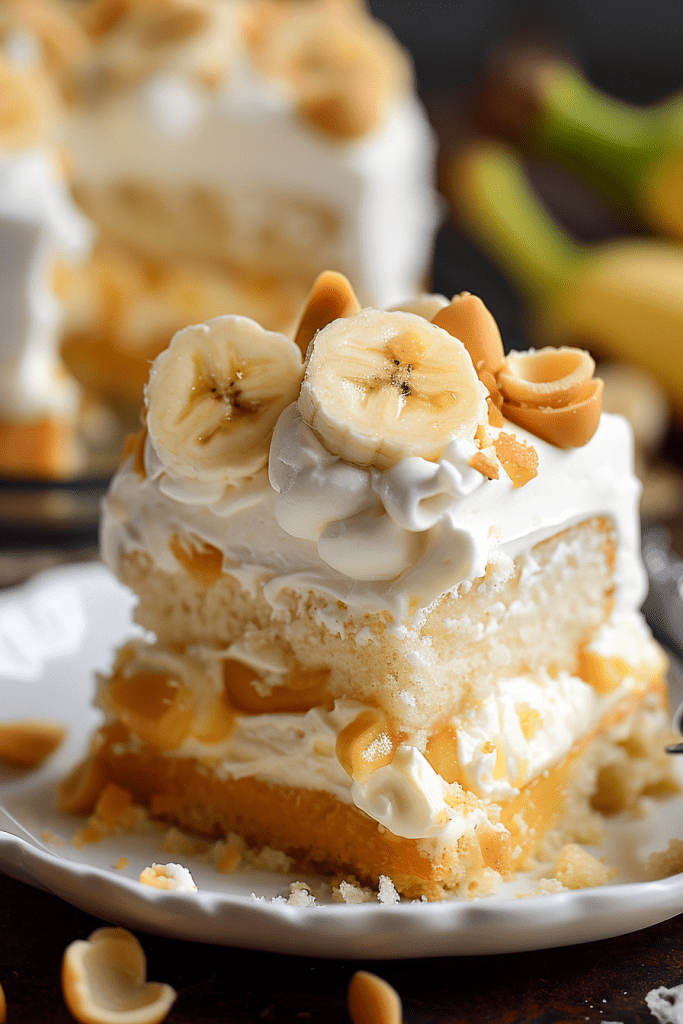 Banana Pudding Poke Cake