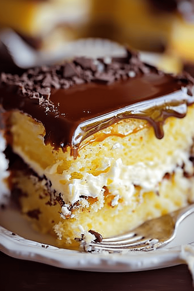 Boston Cream Poke Cake Recipe