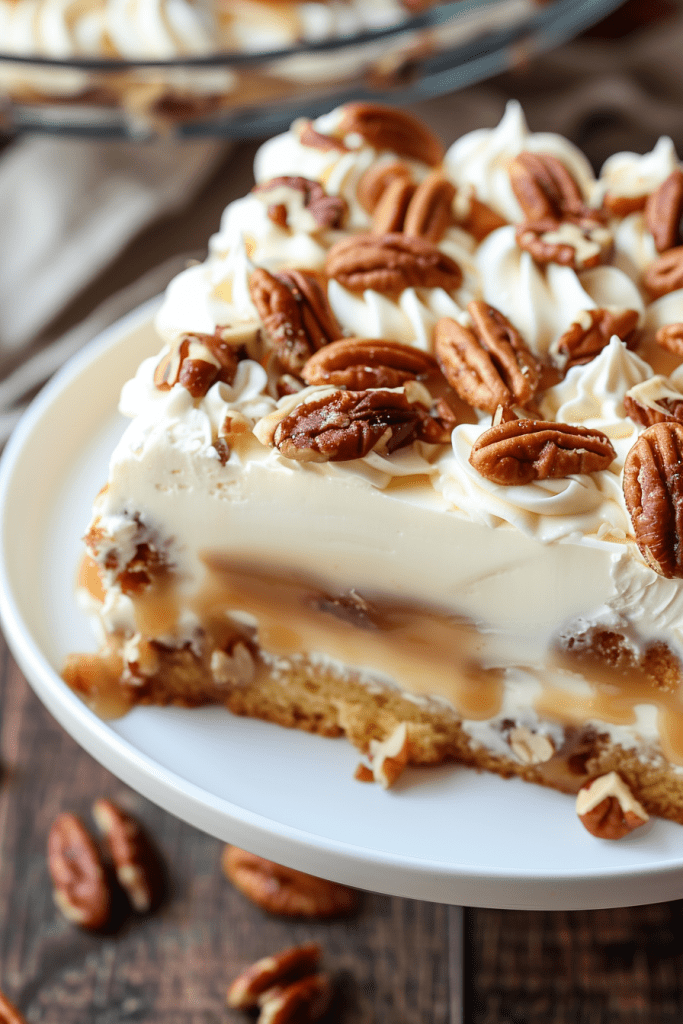 Butter Pecan Praline Poke Cakes