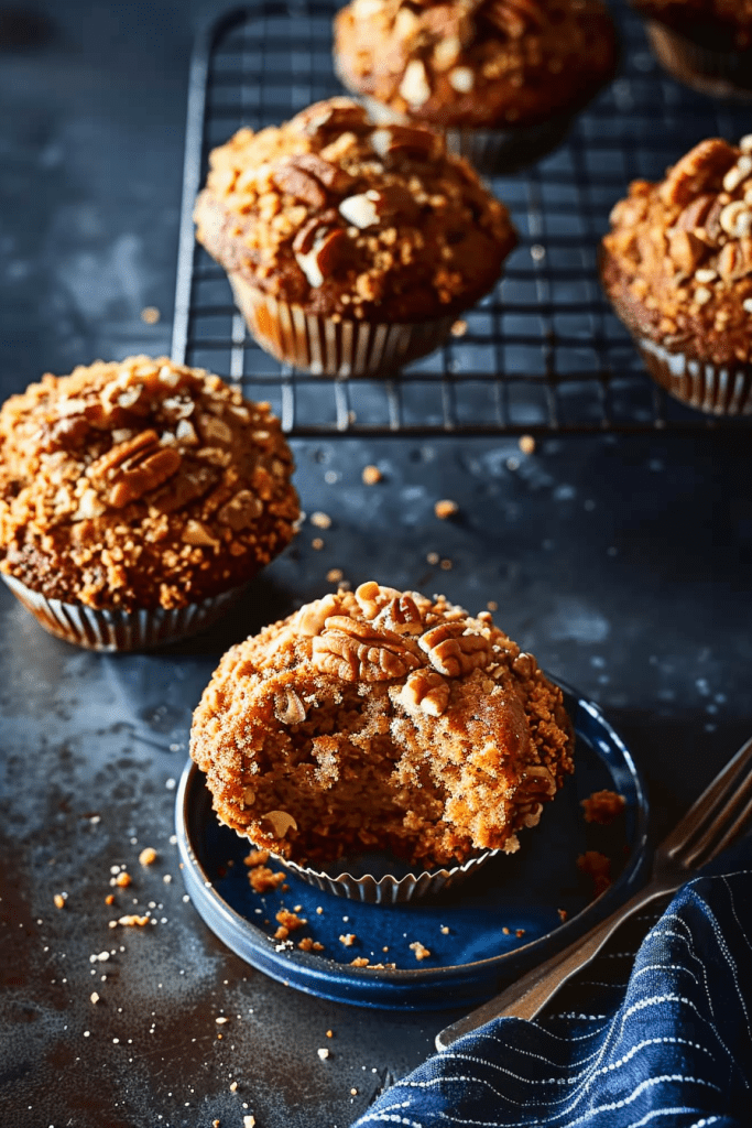 Butterscotch Muffins with Brown Sugar Pecan Streusel Recipe