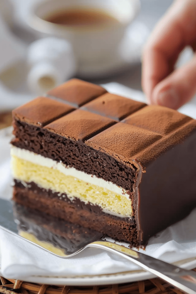 Chocolate Almond Battenberg Cake