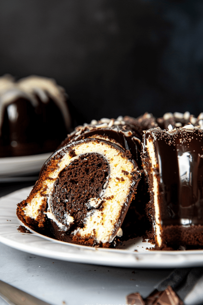 Chocolate Bundt Cake with Cream Cheese Filling Recipe