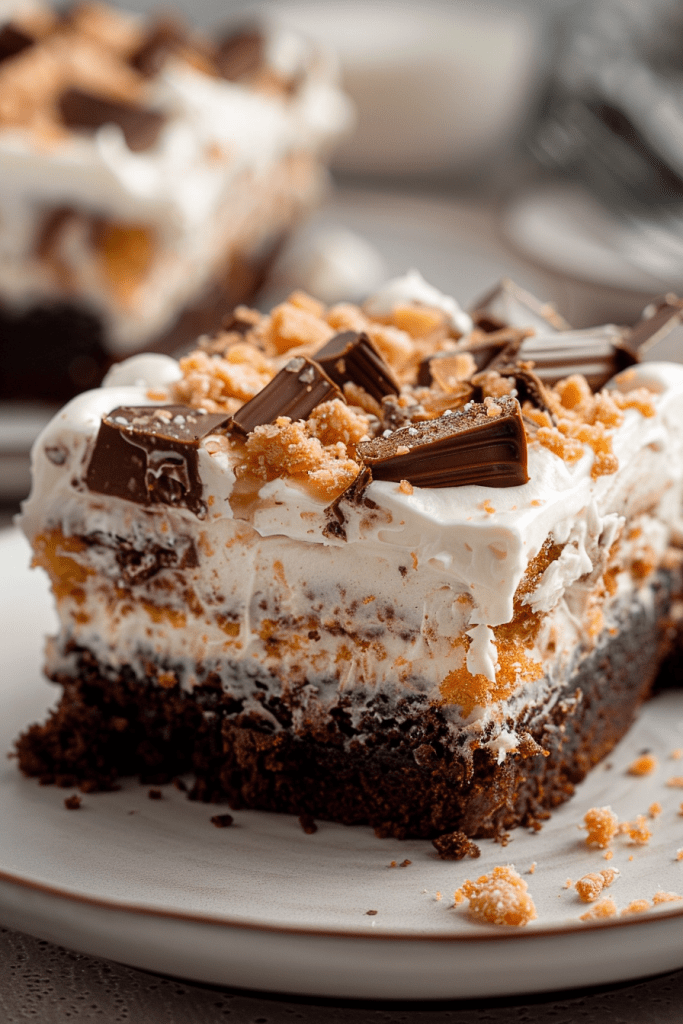 Chocolate Butterfinger Poke Cake Recipes