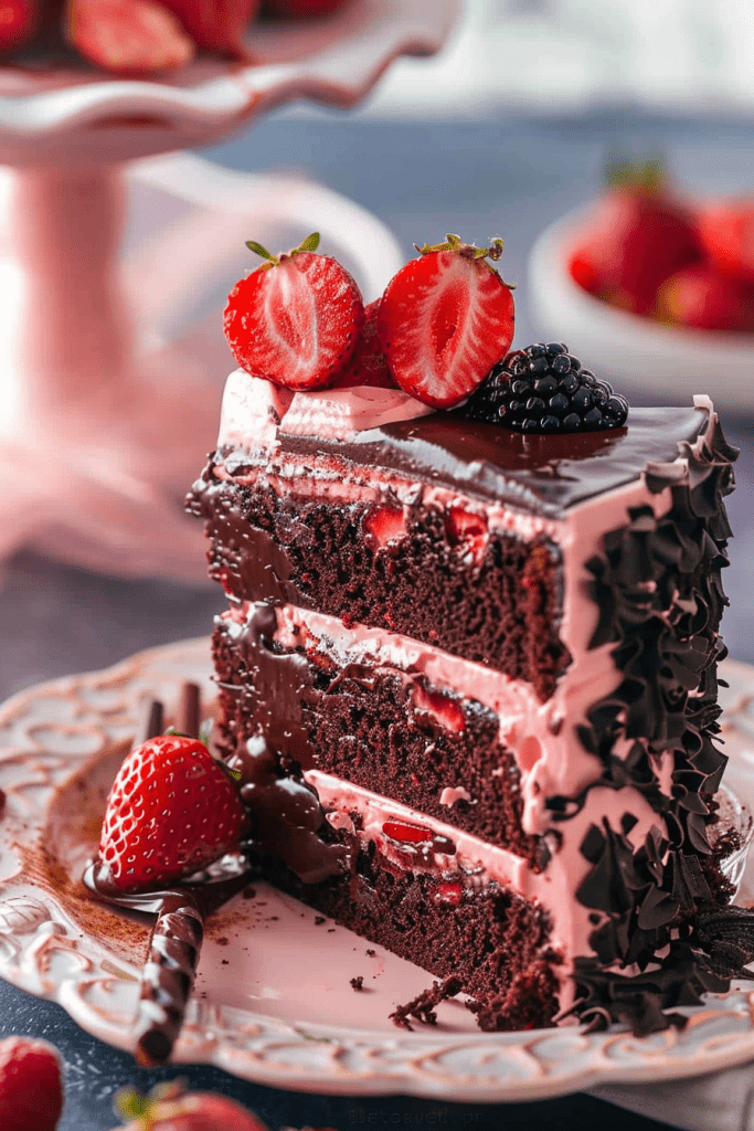 Chocolate Strawberry Cake