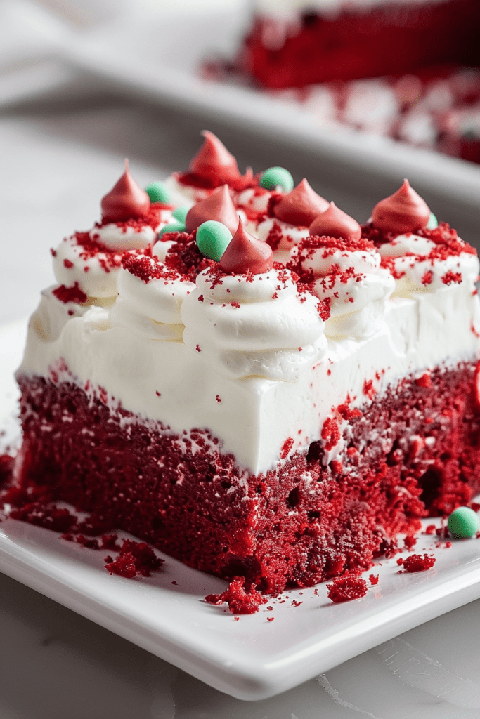 Christmas Red Velvet Poke Cake Recipes