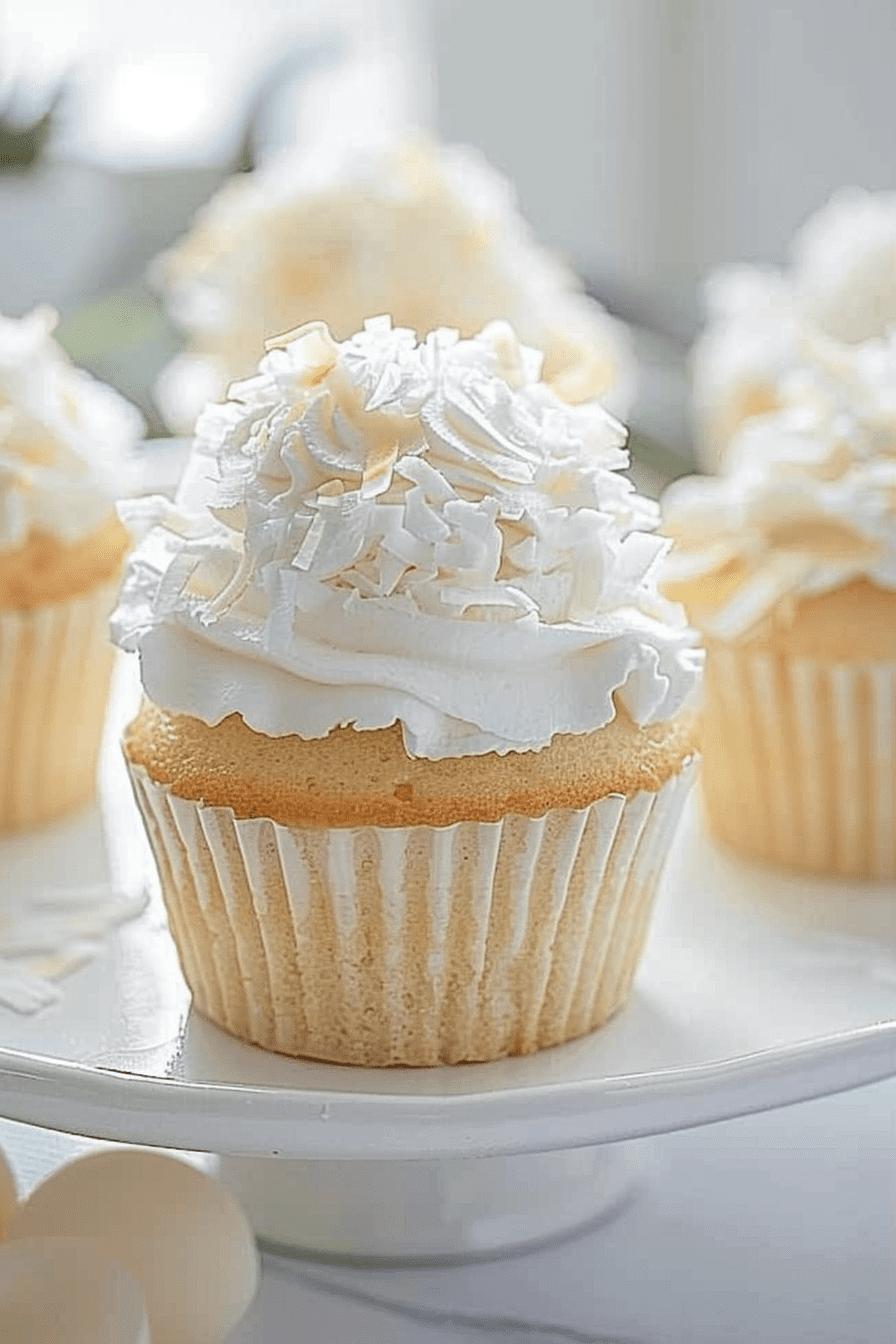 Coconut Angel Food Cupcakes Recipe