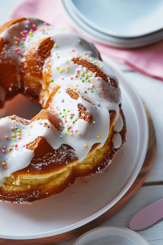 Cooking Glazed Buttermilk Donut Cake