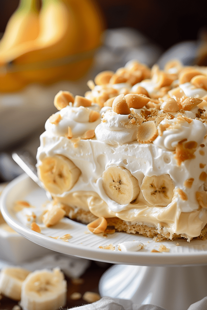 Cooling Banana Pudding Poke Cake