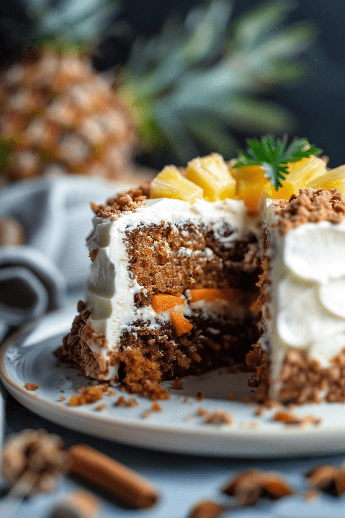 Decorating Carrot Pineapple Cake