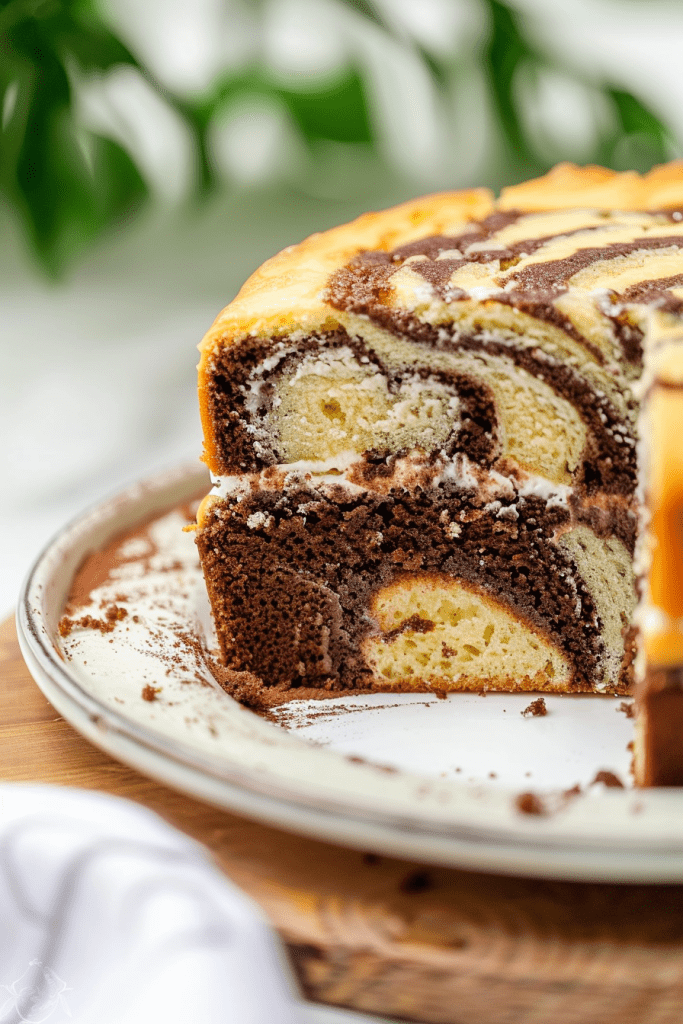 Decorating Marble Cake